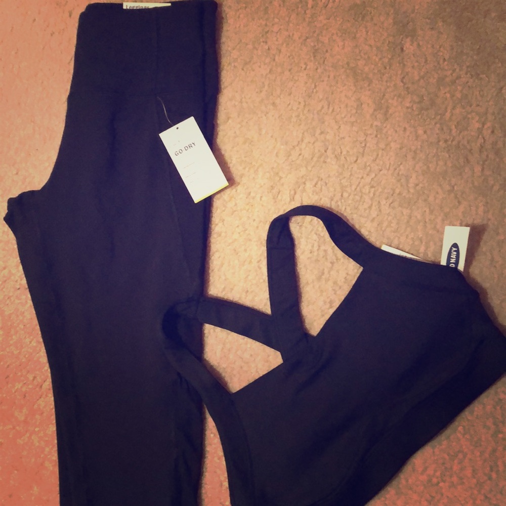 Activewear Sports Bra and Leggings Set